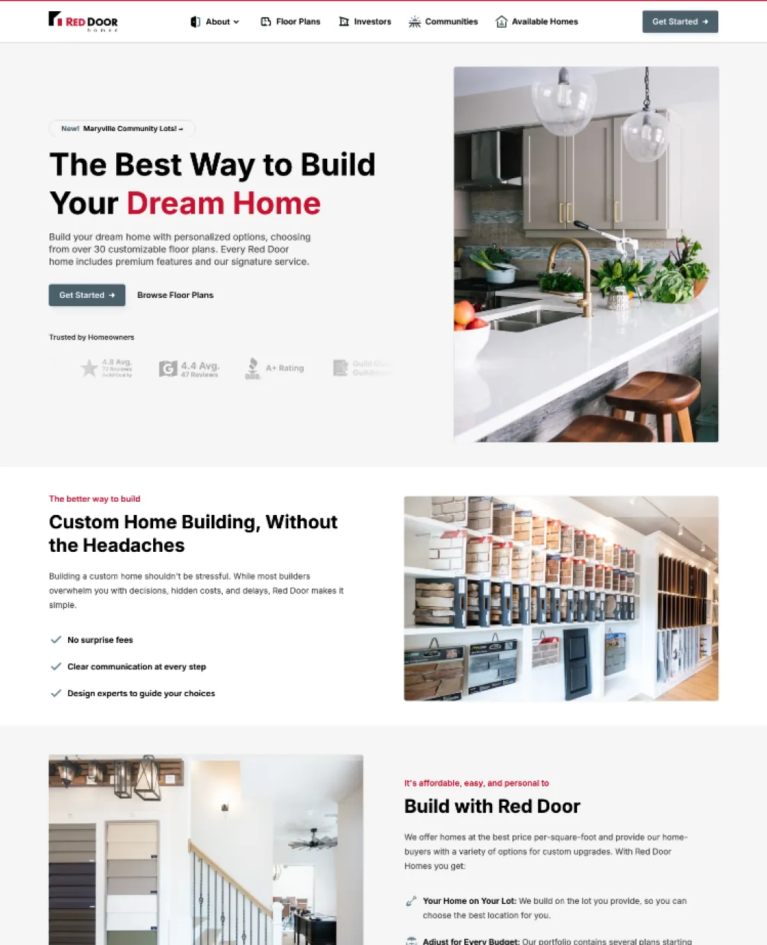 Red Door Homes site